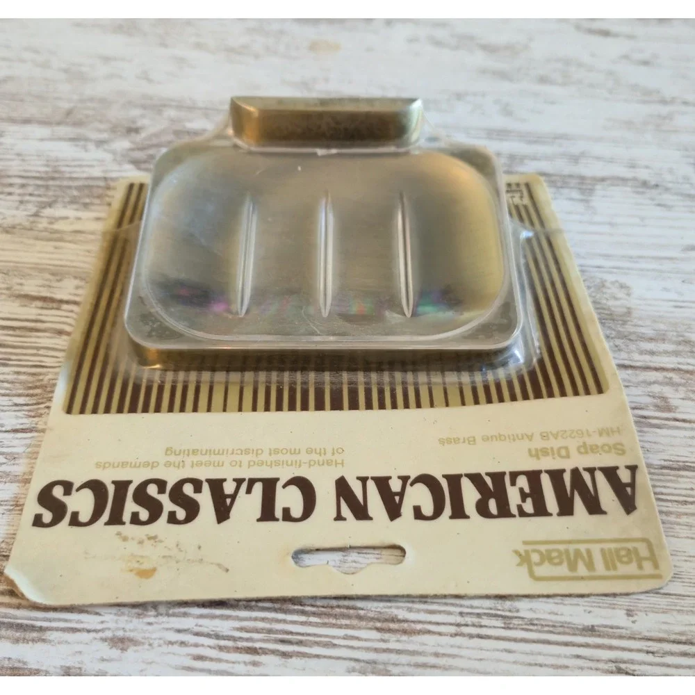 Vintage NuTone Hall Mack American Classics Soap Dish Antique Brass HM-1622AB NOS